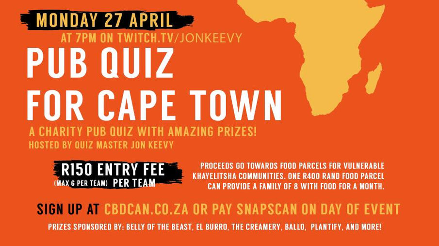 Pub Quiz for Cape Town | Monday, April 27th @ 7pm